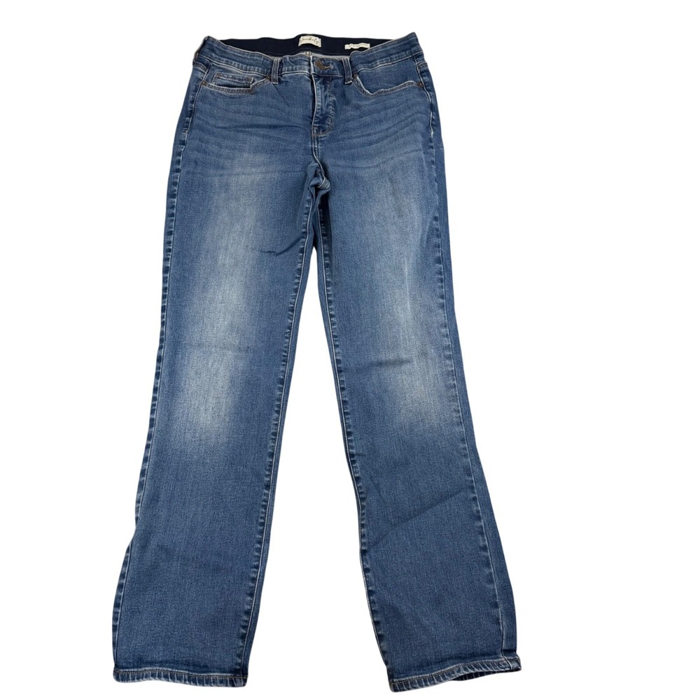 Wonderly Mid-Rise Straight Leg Blue Jeans Womens Size 8R Stretch Denim 31104